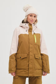 Women's Utility Snow Jacket - Plantation Colour Block