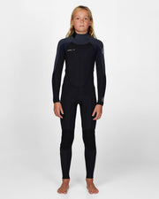 Boy's Defender 3/2mm Steamer Back Zip Wetsuit - Gunmetal