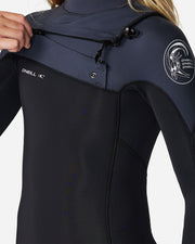 Boy's Defender 3/2mm Steamer Chest Zip Wetsuit - Gunmetal