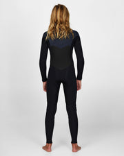 Boy's Defender 4/3mm Steamer Chest Zip Wetsuit - Gunmetal
