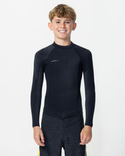 Boy's HyperFreak 1.5mm TB3X Long Sleeve Wetsuit Jacket - Black