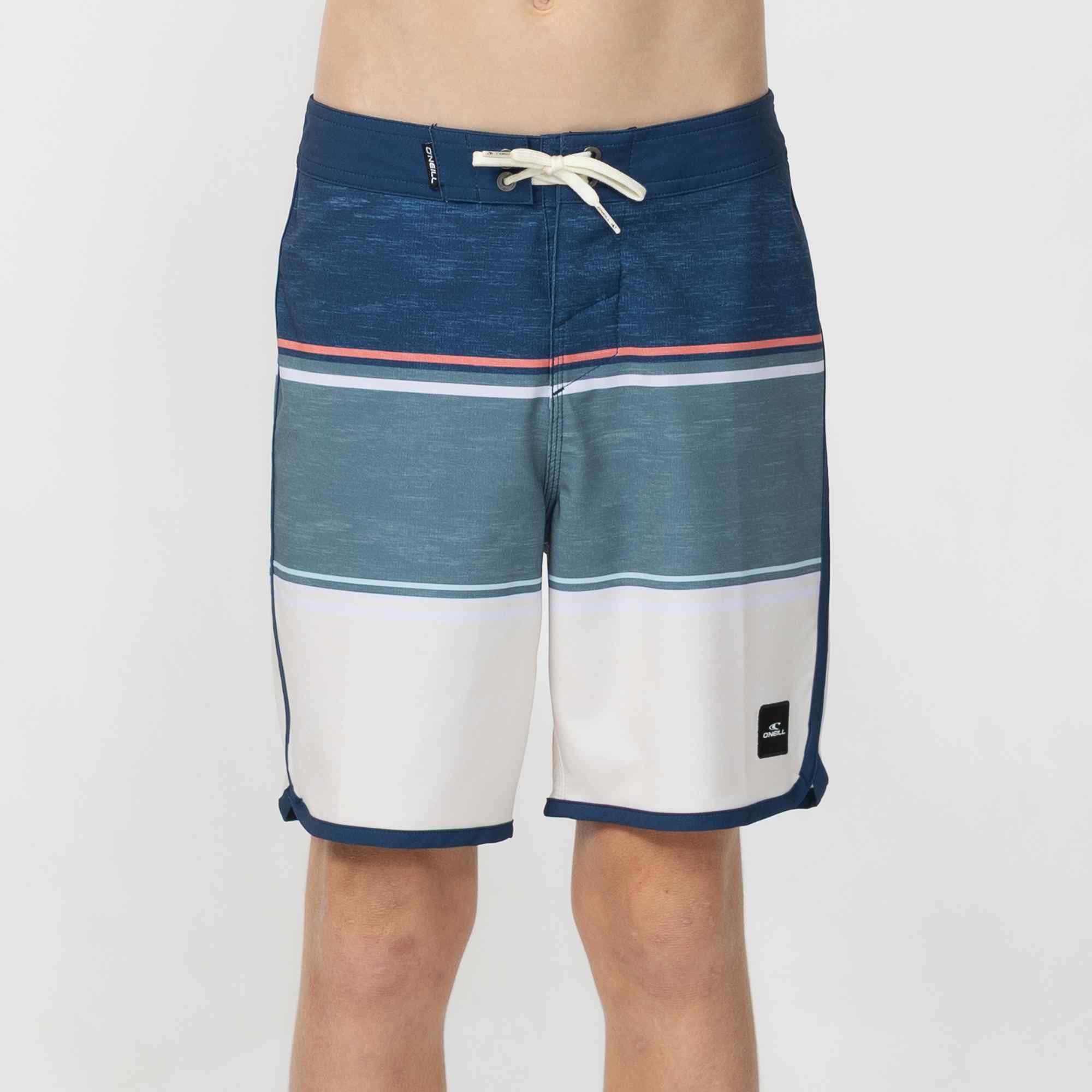 Boy's Lennox Scallop 16" Boardshort - Cream