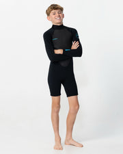 Boy's Reactor 2mm Long Sleeve Spring Suit BZ Wetsuit - Black