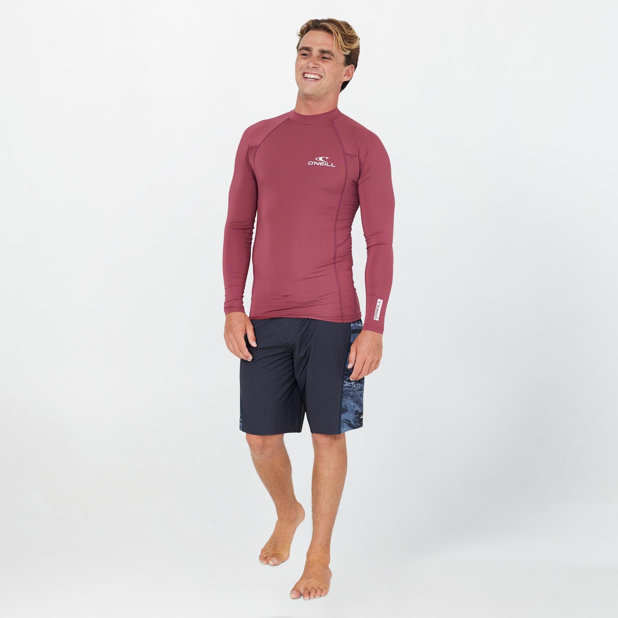 Clean & Mean Long Sleeve Rash Vest - Maroon