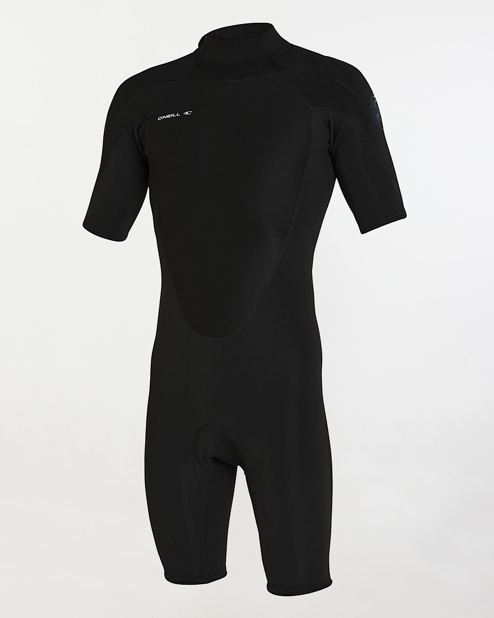 Defender Back Zip Short Sleeve Spring Suit 2mm Wetsuit - Black