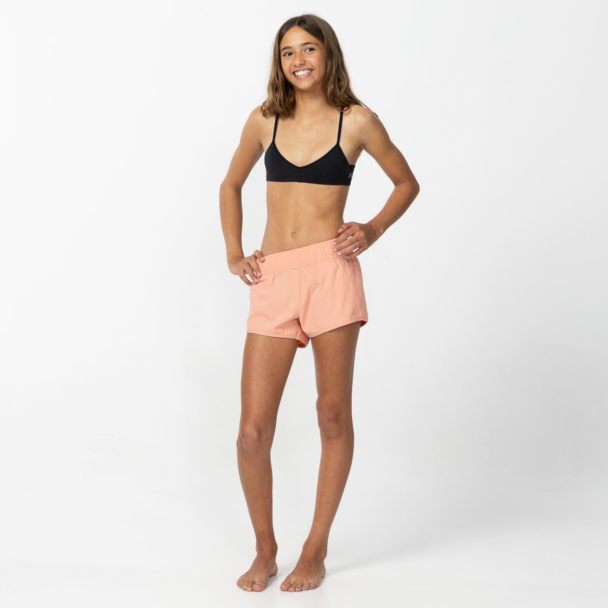 Girl's Balboa 2" Boardshort - Peach
