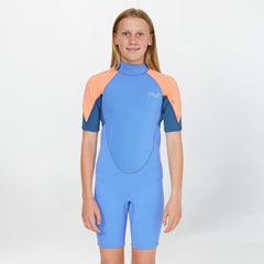 Girls Reactor 2mm Short Sleeve Spring Suit Back Zip - Regatta