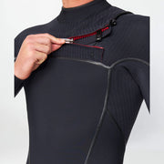 HyperFire X 3/2mm Steamer Chest Zip Wetsuit - Black