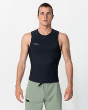 HyperFire No Sleeve 1mm Wetsuit Vest - Black