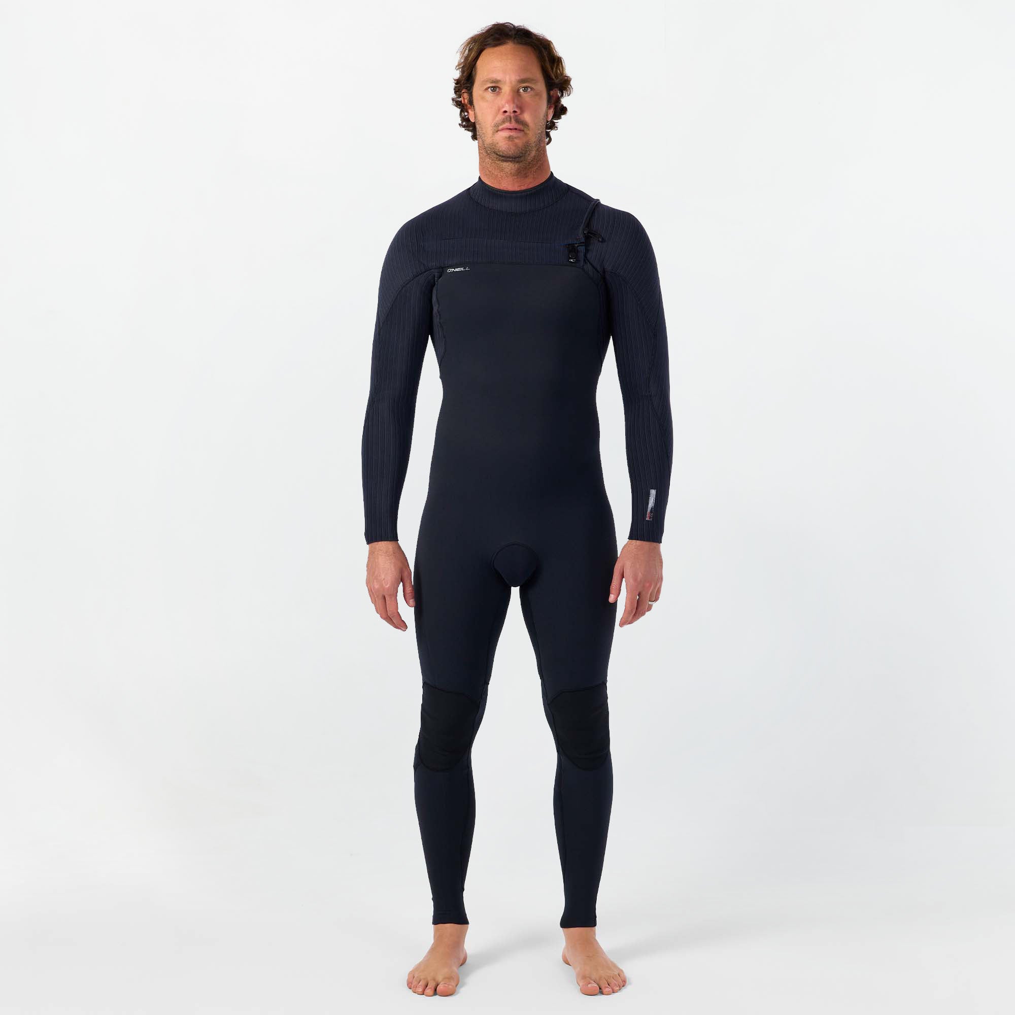 HyperFreak 3/2+ Steamer Chest Zip Wetsuit - Black