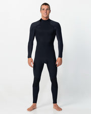HyperFreak 3/2+ Steamer Back Zip Wetsuit - Black