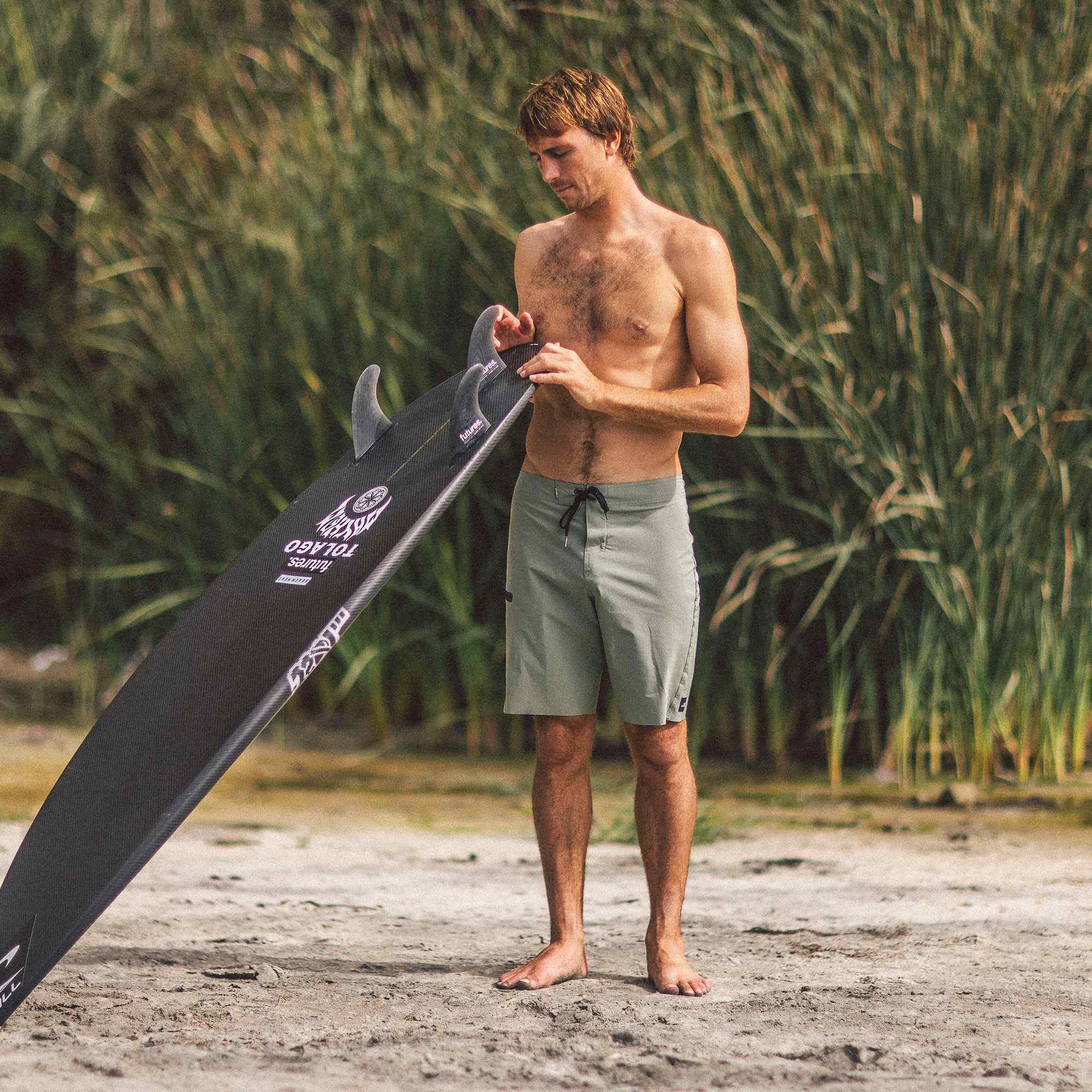 HyperFreak Tech Solid 19" Boardshort - Sage Green