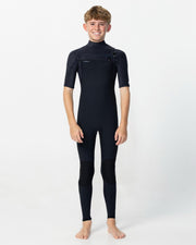 Kid's HyperFreak 2mm Short Arm Steamer Wetsuit - Black