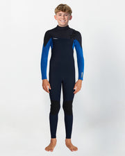 Boy's HyperFreak 4/3+ Steamer Chest Zip Wetsuit - Abyss