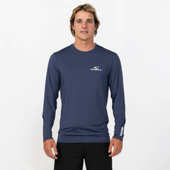 Men's Clean & Mean Long Sleeve Rash Vest Tee - Navy
