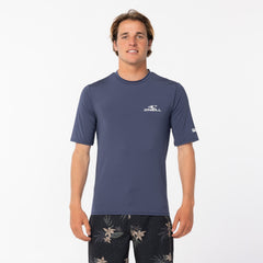 Men's Clean & Mean Short Sleeve Rash Vest Tee - Navy