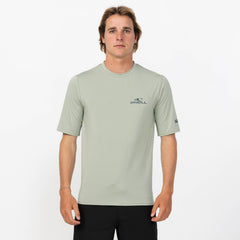Men's Clean & Mean Short Sleeve Rash Vest Tee - Seagrass