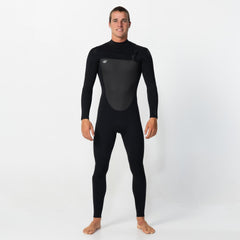 O'Neill Men's Defender 3/2mm Steamer Chest Zip - Black