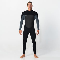 Men's Defender 4/3mm Steamer Chest Zip - Graphite