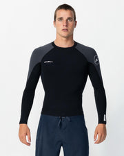 Reactor 1.5mm Long Sleeve Wetsuit Jacket - Black Gunmetal