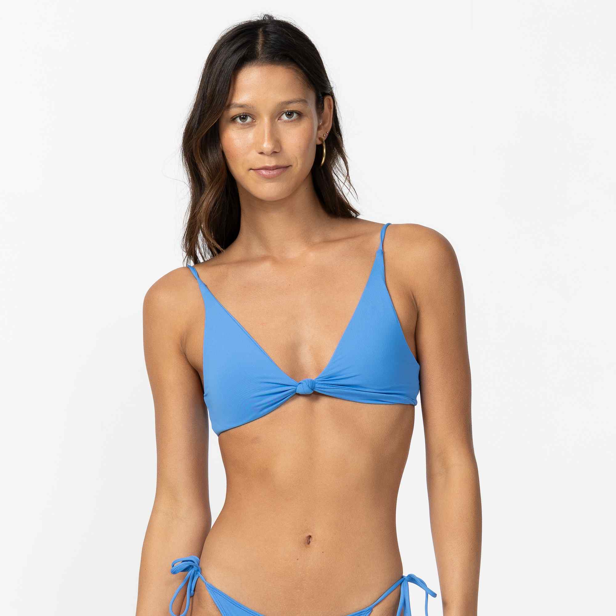 Saltwater Solids Pismo Bikini Top - Regatta