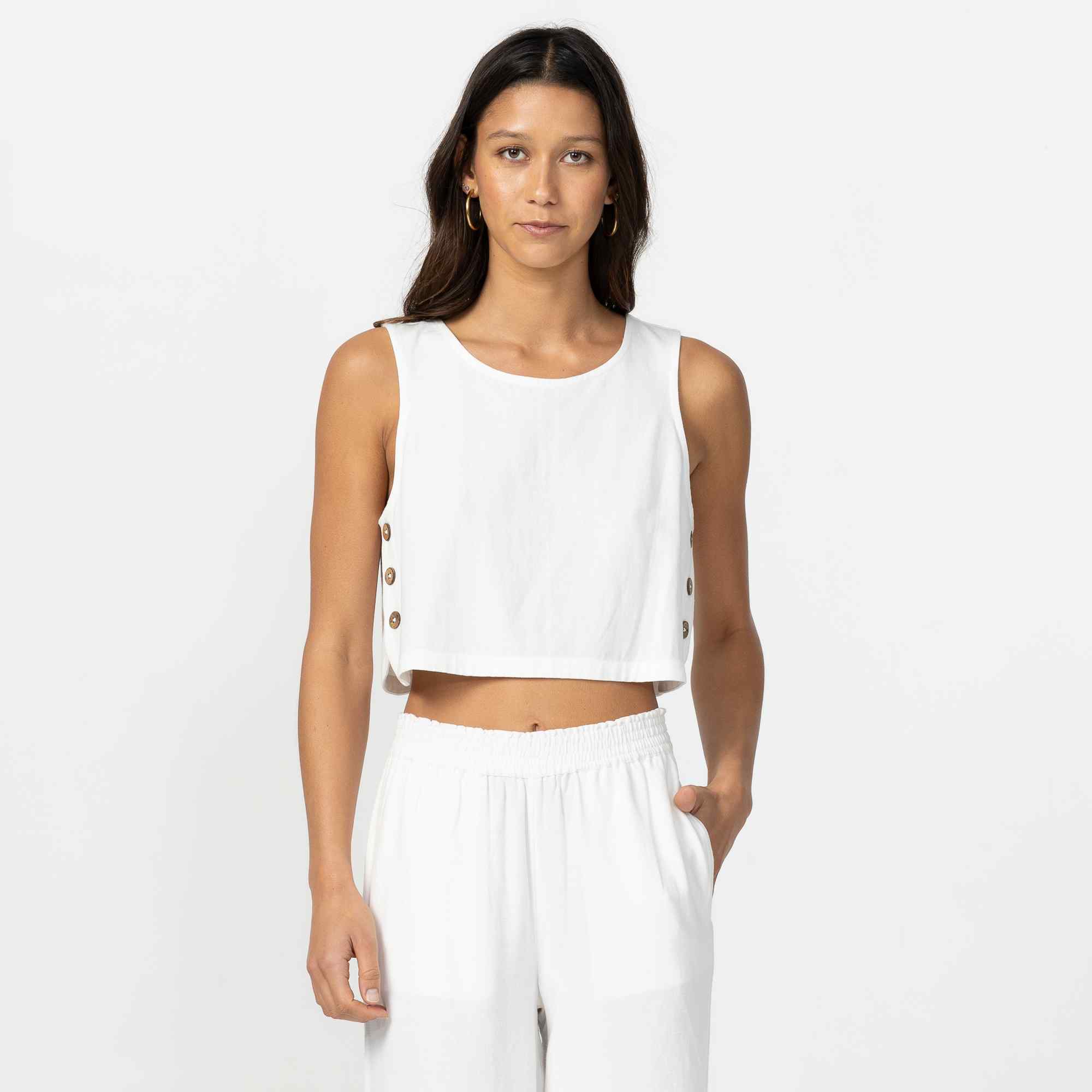 Sanders Tank - White