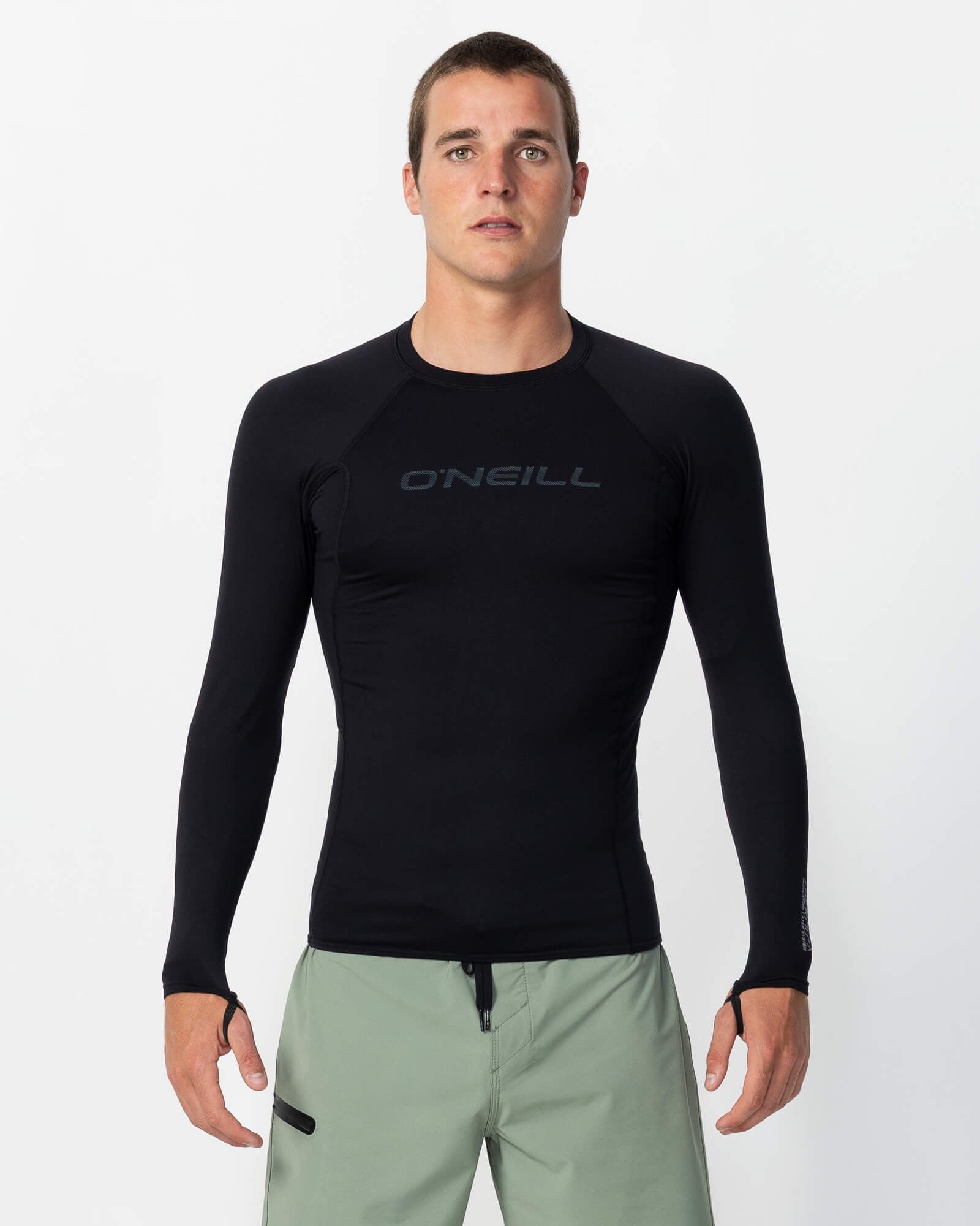 Thermo X Long Sleeve Crew Rash Vest - Black