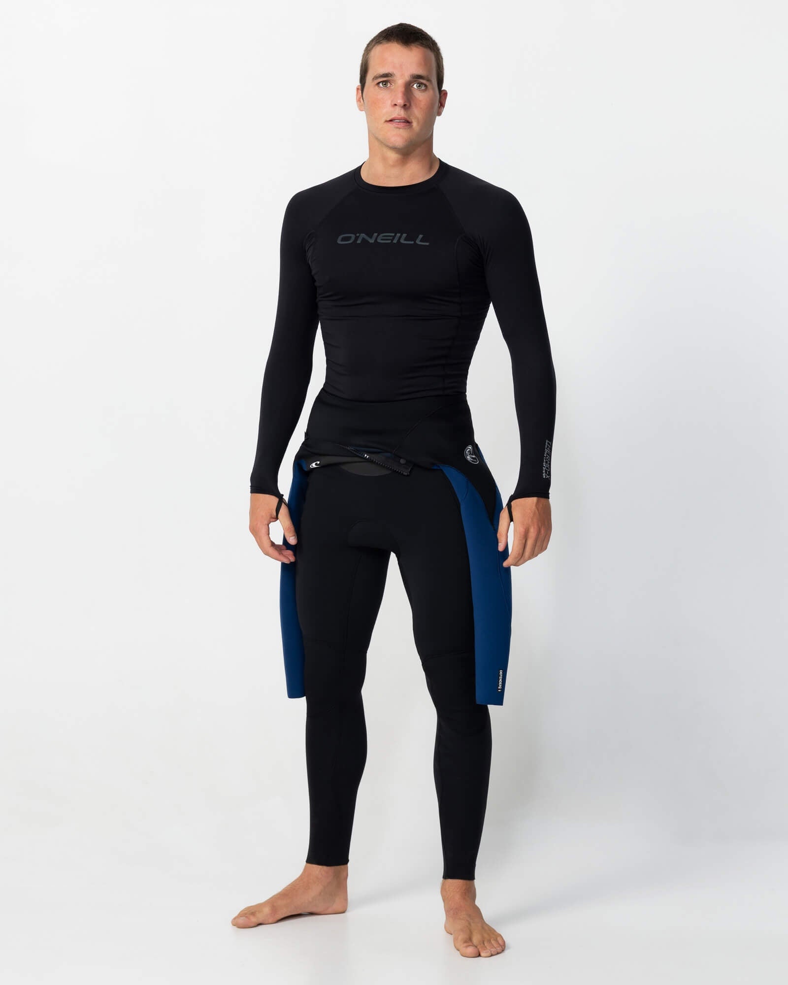 Thermo X Long Sleeve Crew Rash Vest - Black