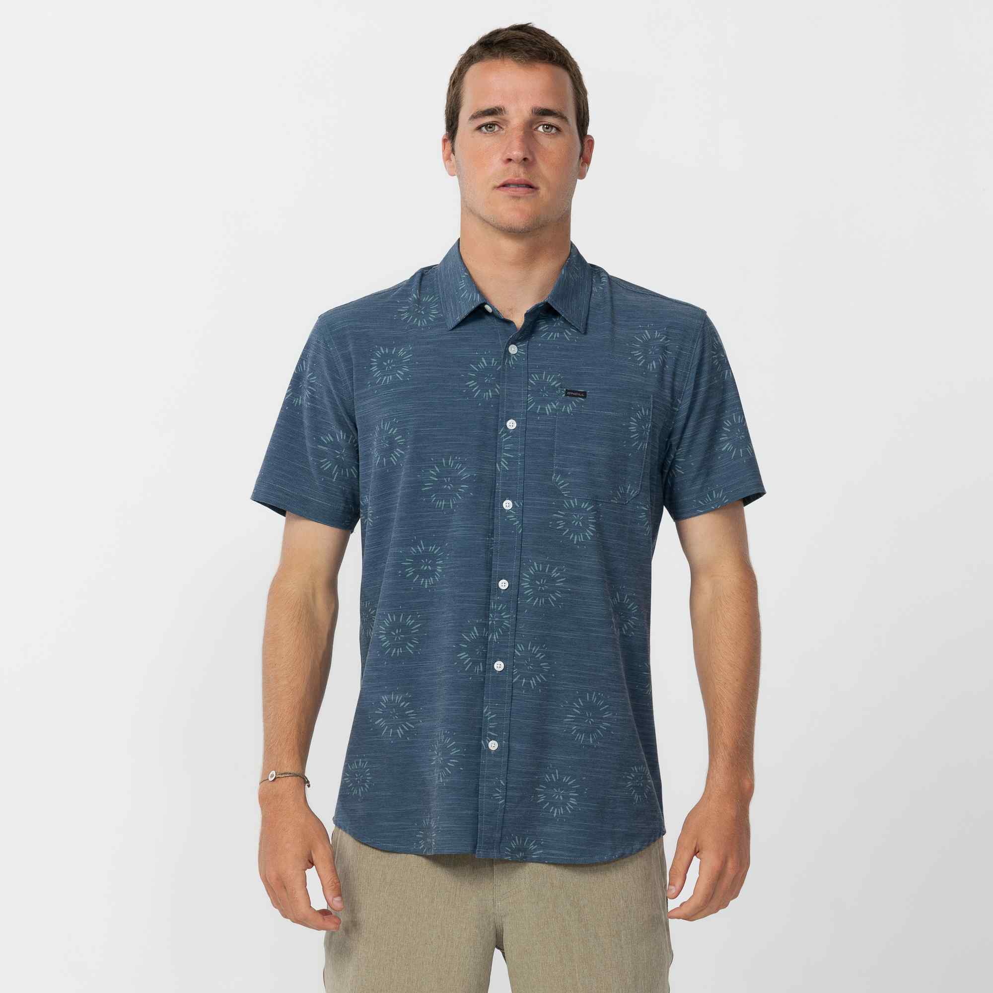 TRVLR Traverse Slub Short Sleeve UPF Shirt - Midnight Navy