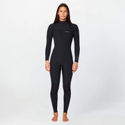 Women's Bahia 4/3mm Steamer Chest Zip Wetsuit - Black