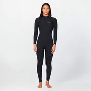 Womens Bahia 3/2mm Steamer Back Zip Wetsuit - Black