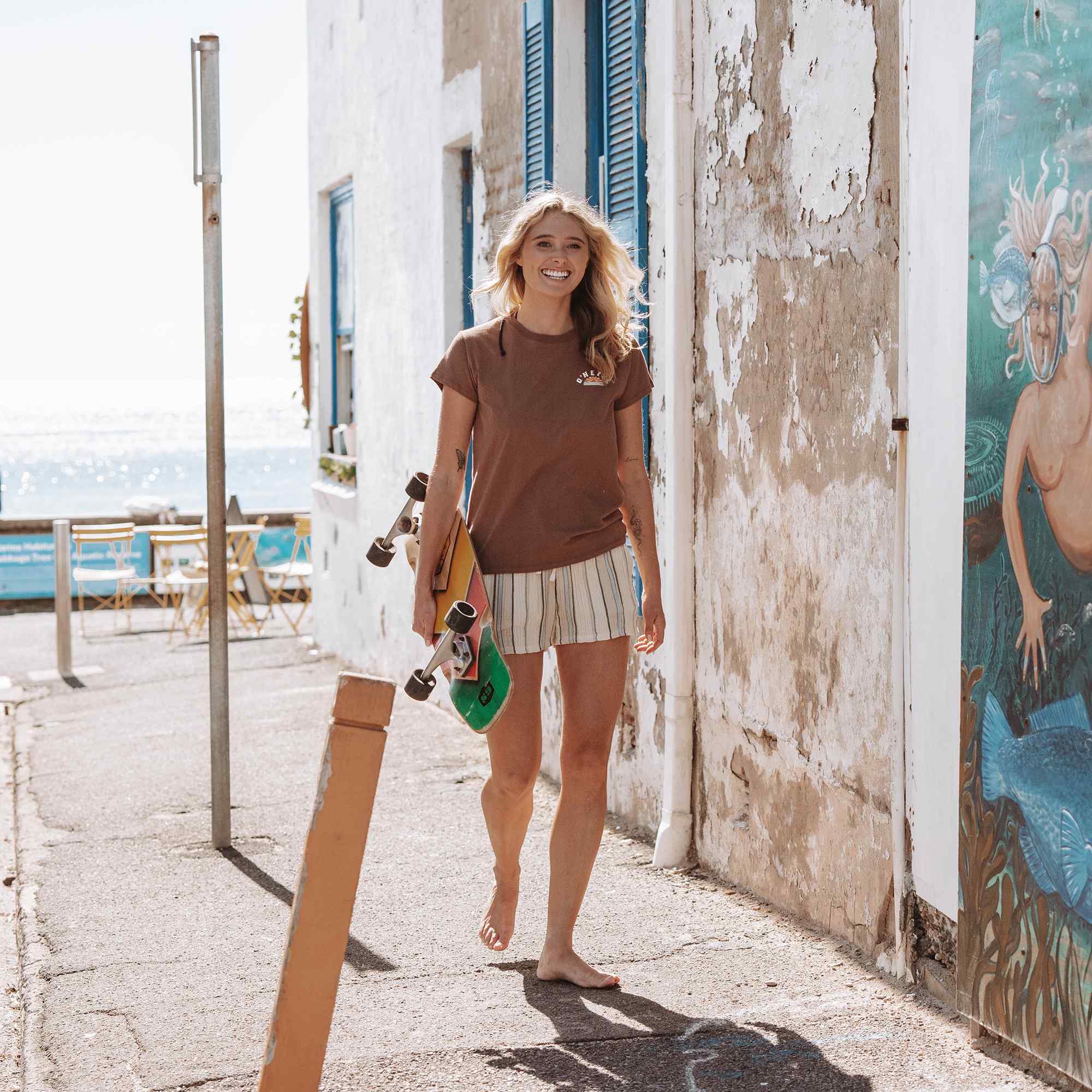 Women's Brenda Stripe Short - Tapioca