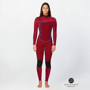 Women's HyperFire X 3/2mm Steamer Chest Zip Wetsuit - Black