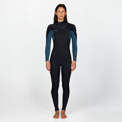 Women's HyperFire 3/2mm Steamer Chest Zip - Cadet
