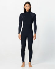 Womens HyperFreak 3/2+ Steamer Back Zip Wetsuit - Black