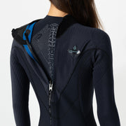 Womens HyperFreak 3/2+ Steamer Back Zip Wetsuit - Black