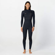 Women's HyperFire 3/2mm Steamer Chest Zip Wetsuit - Black