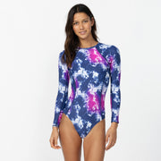 Women's Laney Back Zip Surf Suit - Horizon Tiedye