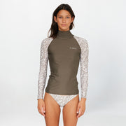 Women's Salina High Neck Rash Vest - Dune