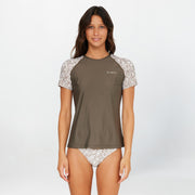 Women's Salina Short Sleeve Rash Vest Tee - Dune