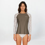 Women's Salina Long Sleeve Rash Vest Tee - Dune