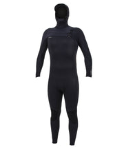 HyperFreak 5/4+ Hooded Steamer Chest Zip Wetsuit - Black