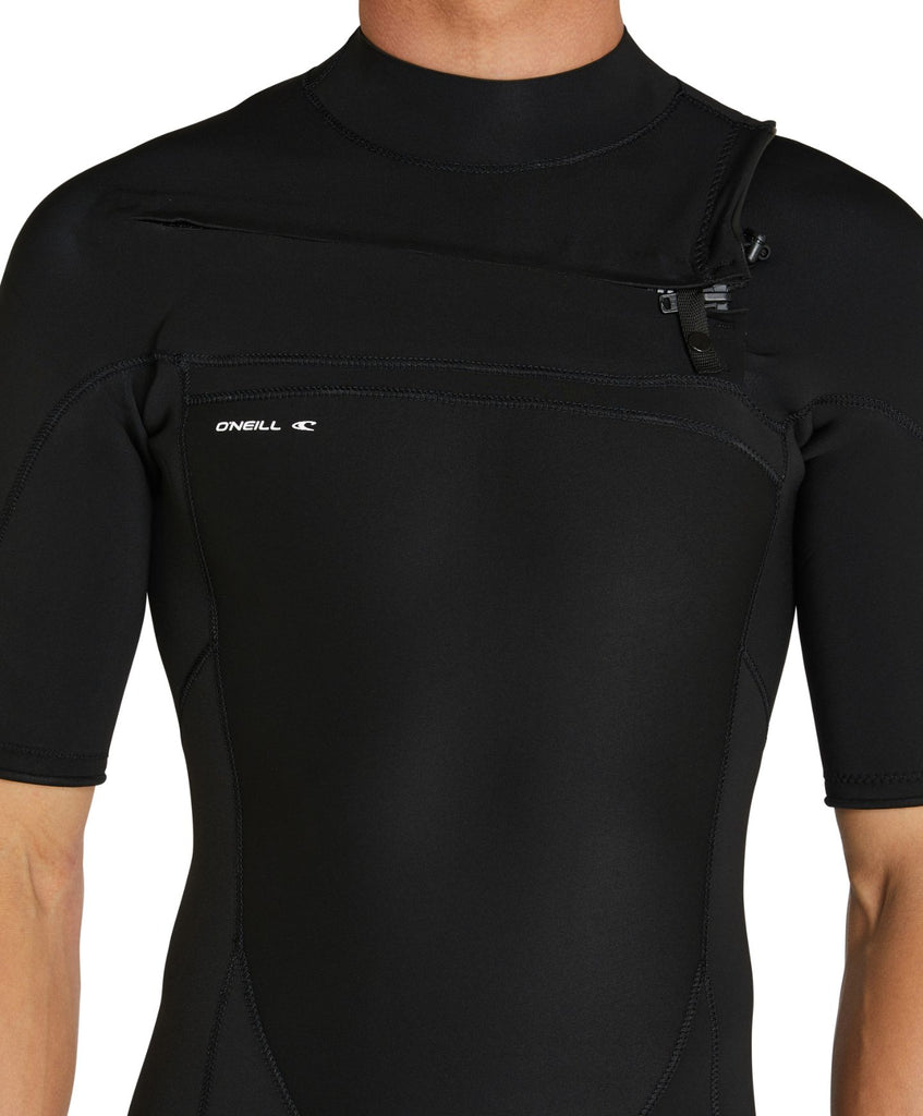Buy Defender Chest Zip Short Sleeve Spring Suit 2mm Wetsuit Black by O' Neill online O'Neill Australia