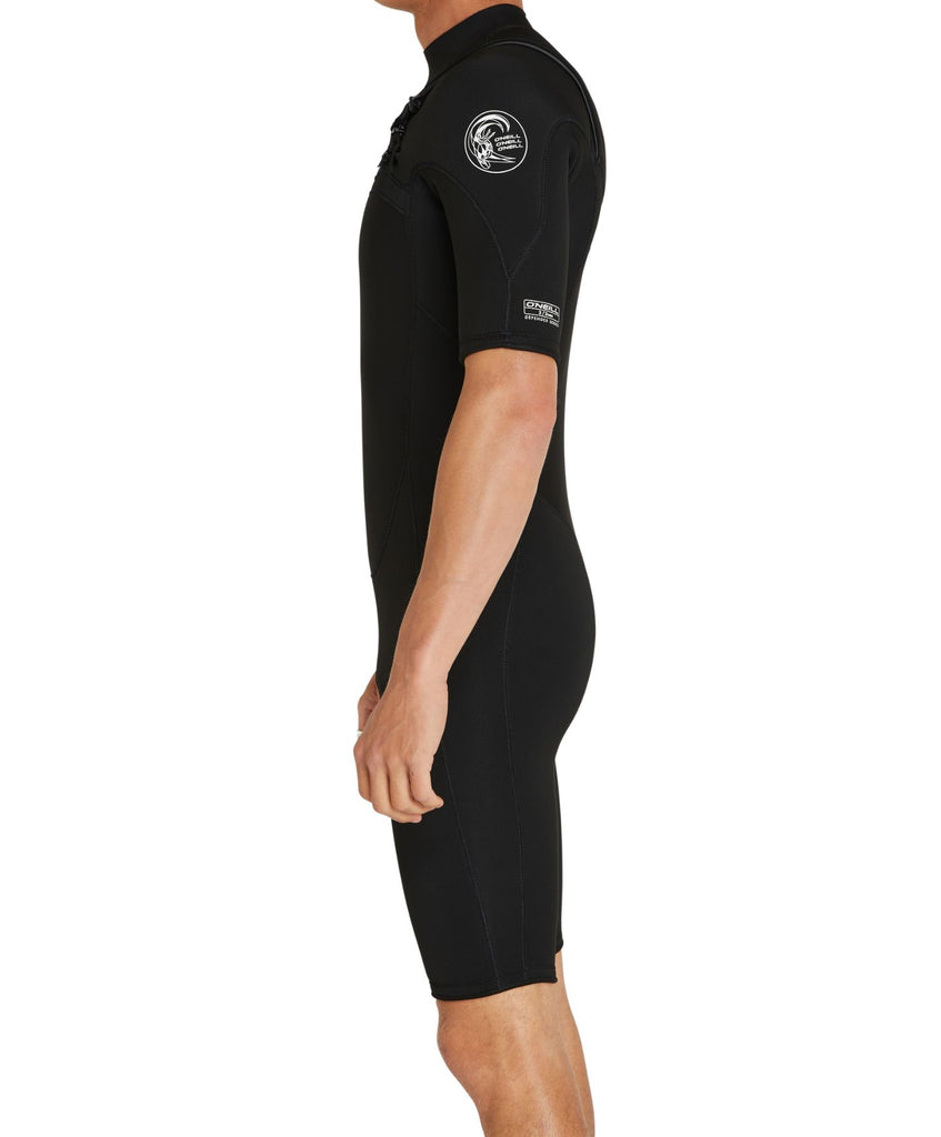 Buy Defender Chest Zip Short Sleeve Spring Suit 2mm Wetsuit Black by O' Neill online O'Neill Australia