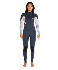 Women's Bahia 3/2mm Steamer Chest Zip - Desert Bloom