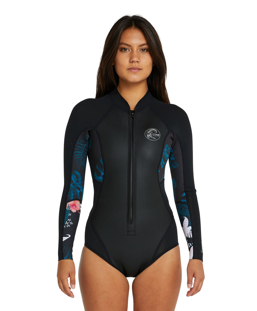 Buy Women's Cruise FZ LS Cheeky Spring Suit 2mm Wetsuit Black
