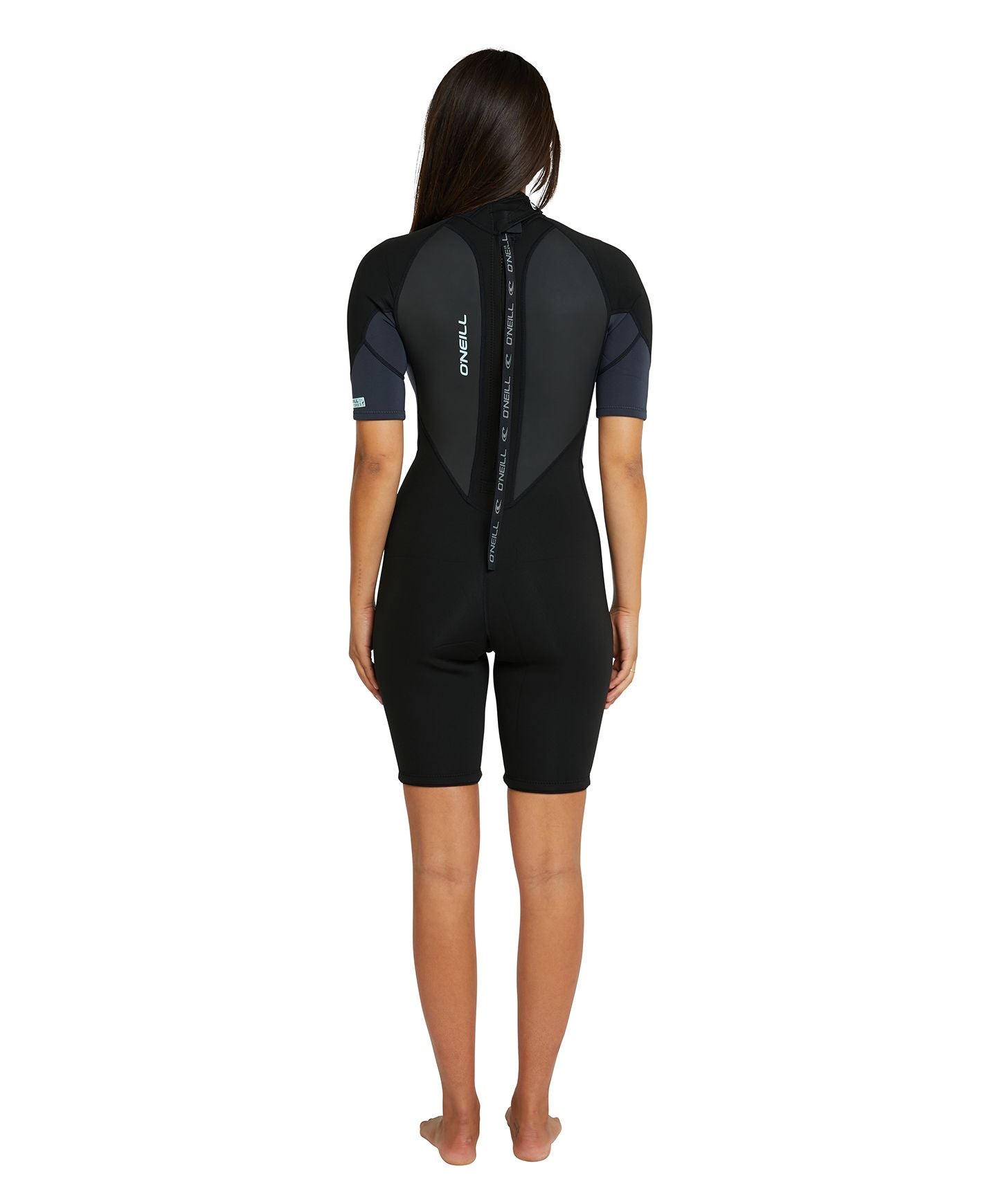 Women's Reactor 2mm Spring Suit Wetsuit - Black Gunmetal