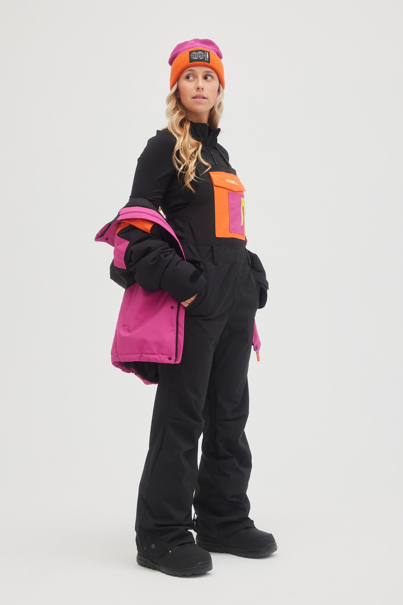 Buy Women's O'Riginals Bib Snow Pants - Black Out Colour Block by
