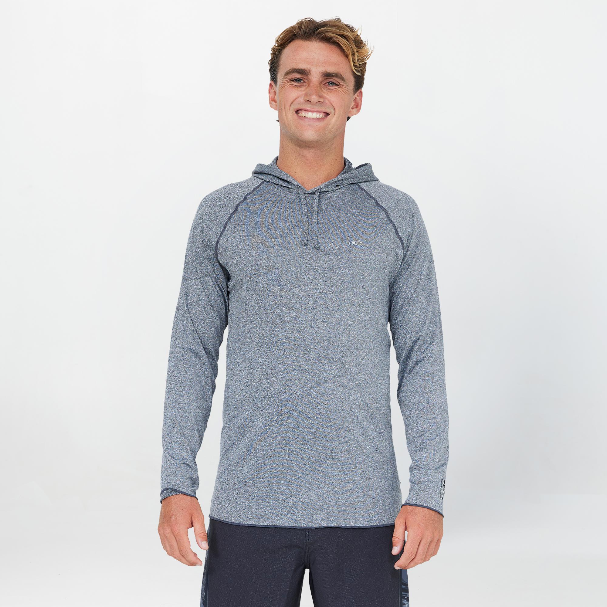 Men's 24/7 Hybrid UV Long Sleeve Surf Hoody - Graphite
