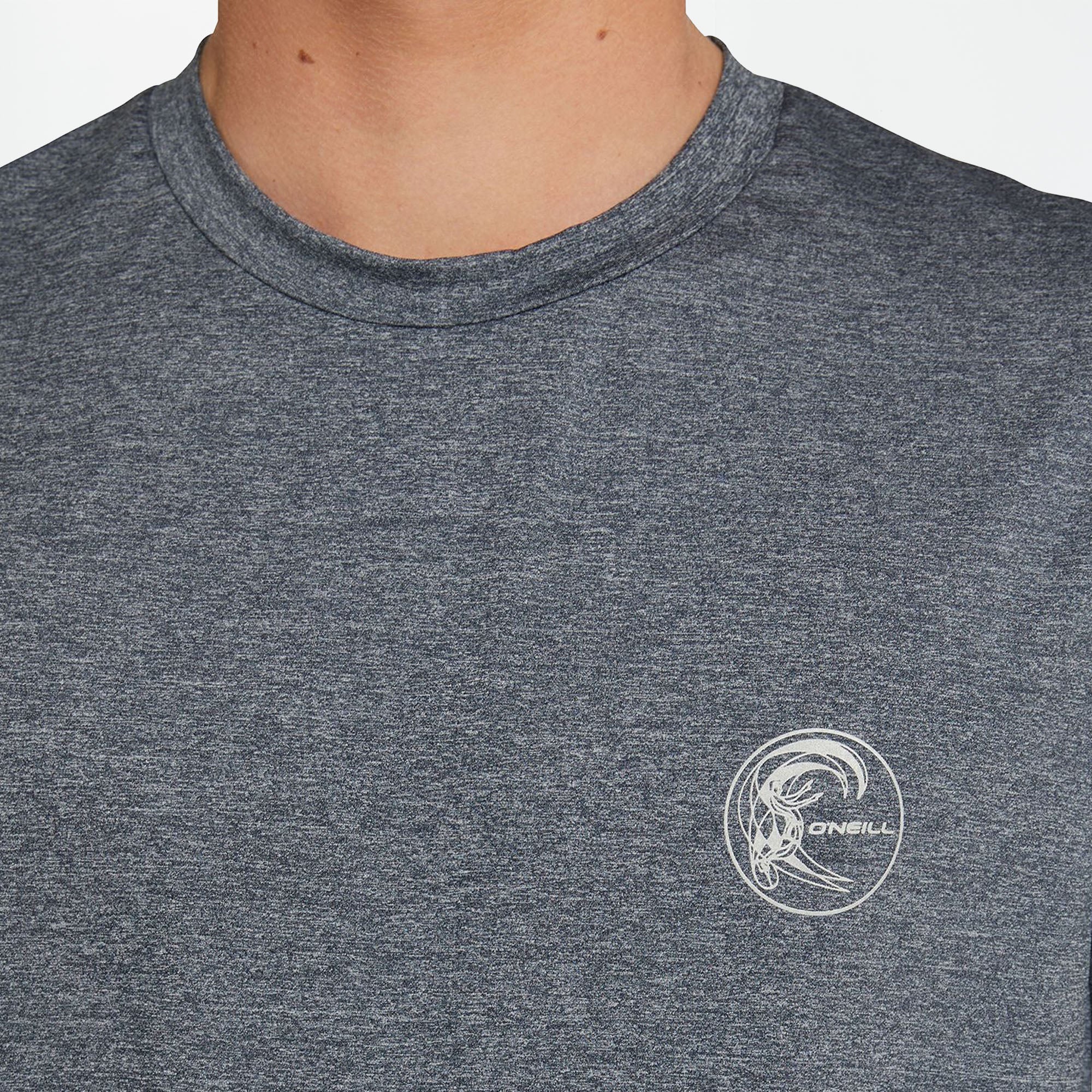 24-7 Hybrid Surf Tee Short Sleeve Rashie - Charcoal